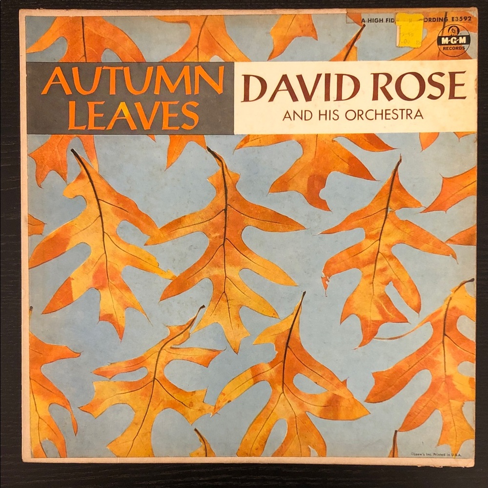David Rose Vinyl Lp Record Album Autumn Leaves